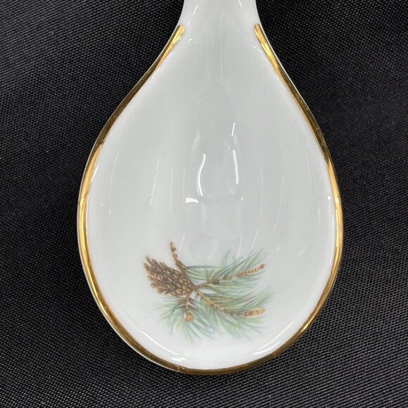Bernadotte Porcelain Sauce Gravy Ladle Wildlife Outdoor Pine - Picture 2 of 7